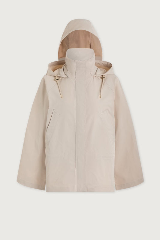 Young Ideas/Henmores - Jeanie Hooded Tech Jacket - Oat Milk - XS