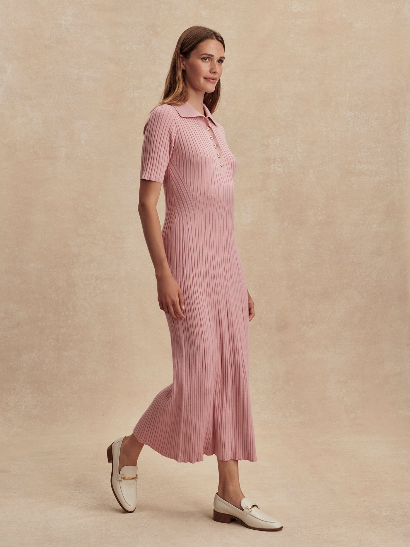 Young Ideas/Henmores - Joey Knitted Maxi Dress - Zephyr Mauve - XS