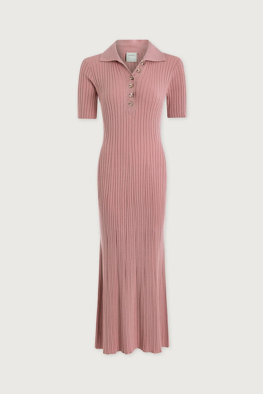 Young Ideas/Henmores - Joey Knitted Maxi Dress - Zephyr Mauve - XS