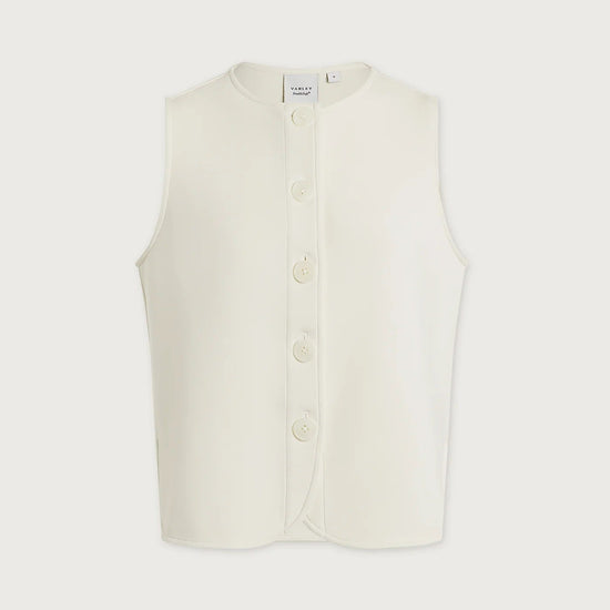 Young Ideas & Henmores - Josie Button Through Jersey Tank - Pristine - XS