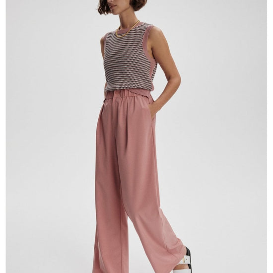 Young Ideas/Henmores - Kayson Wide Leg 29.5 Trousers - Ash Rose - XS