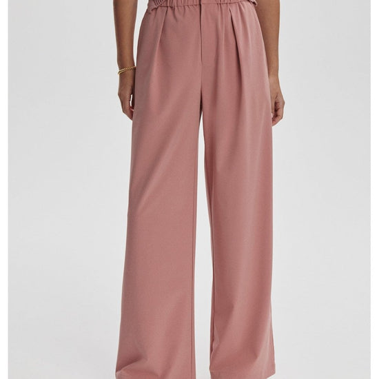 Young Ideas/Henmores - Kayson Wide Leg 29.5 Trousers - Ash Rose - XS