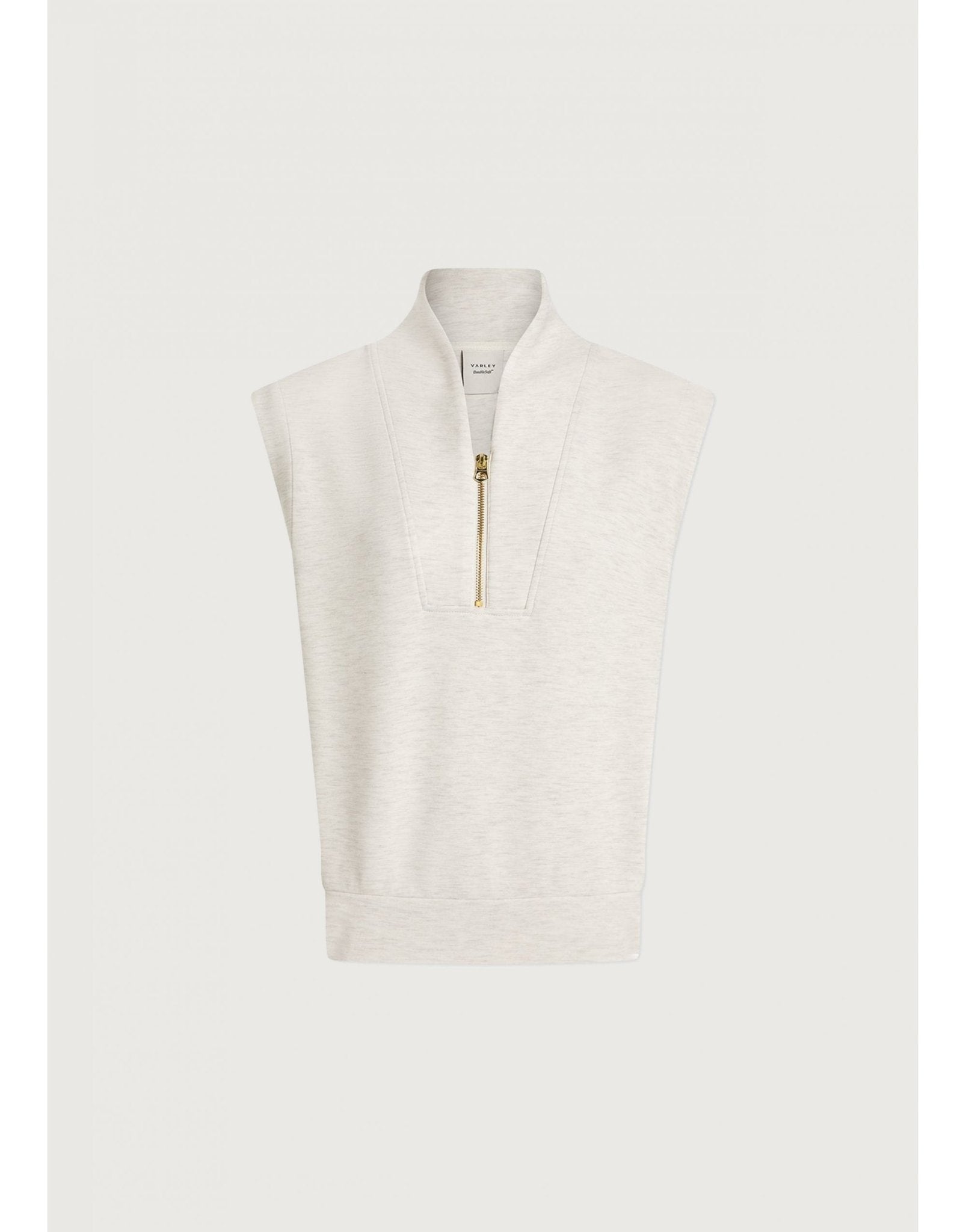 Young Ideas/Henmores - Kelly Sleeveless Half Zip Sweat - Ivory Marl - XS