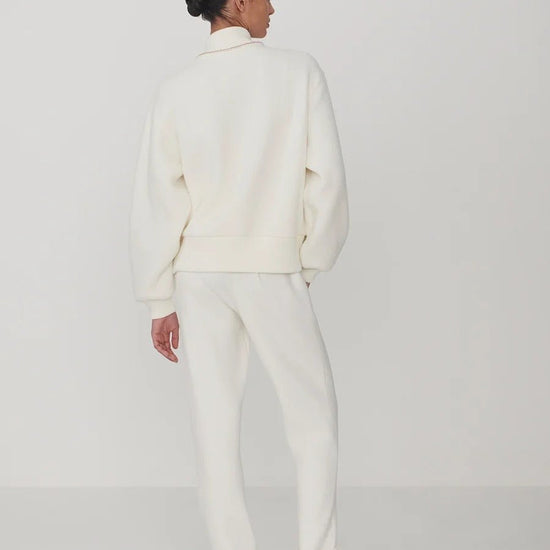 Young Ideas & Henmores -Klaudia Fleece Jacket -Egret -XS