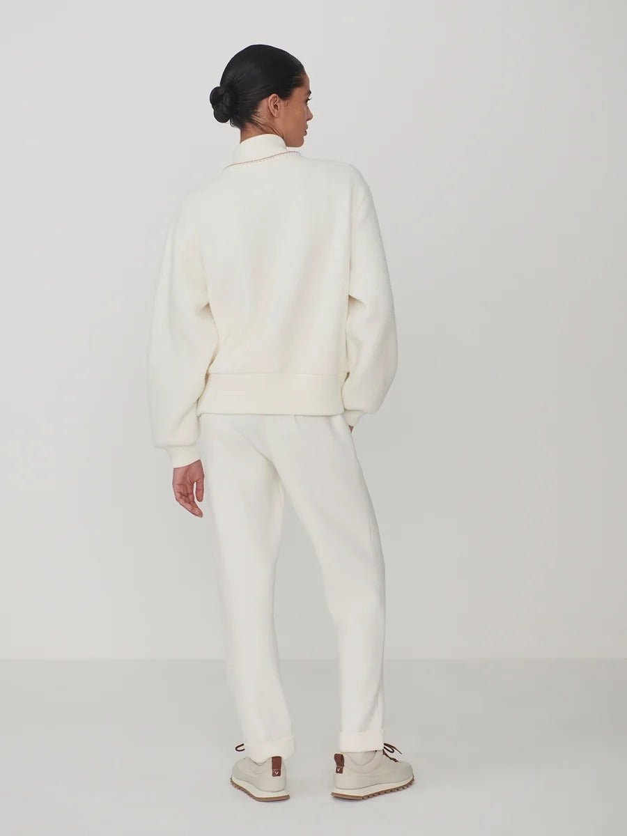 Young Ideas & Henmores -Klaudia Fleece Jacket -Egret -XS