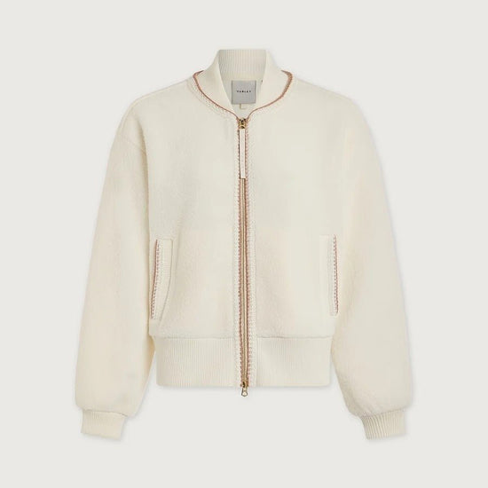 Young Ideas & Henmores -Klaudia Fleece Jacket -Egret -XS