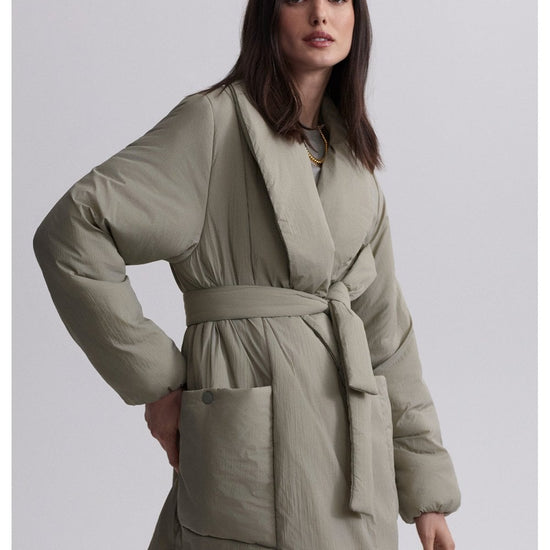 Young Ideas/Henmores - Laona Padded Wrap Jacket - Laurel Sage - S