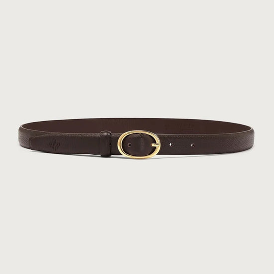 Young Ideas & Henmores -Luelle Leather Belt -Coffee Bean -S/M