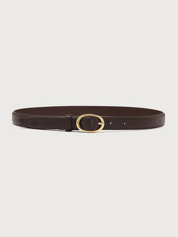 Young Ideas & Henmores -Luelle Leather Belt -Coffee Bean -S/M