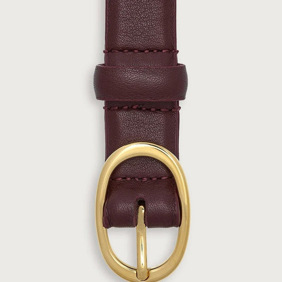 Young Ideas & Henmores -Luelle Leather Belt -Chocolate -S/M