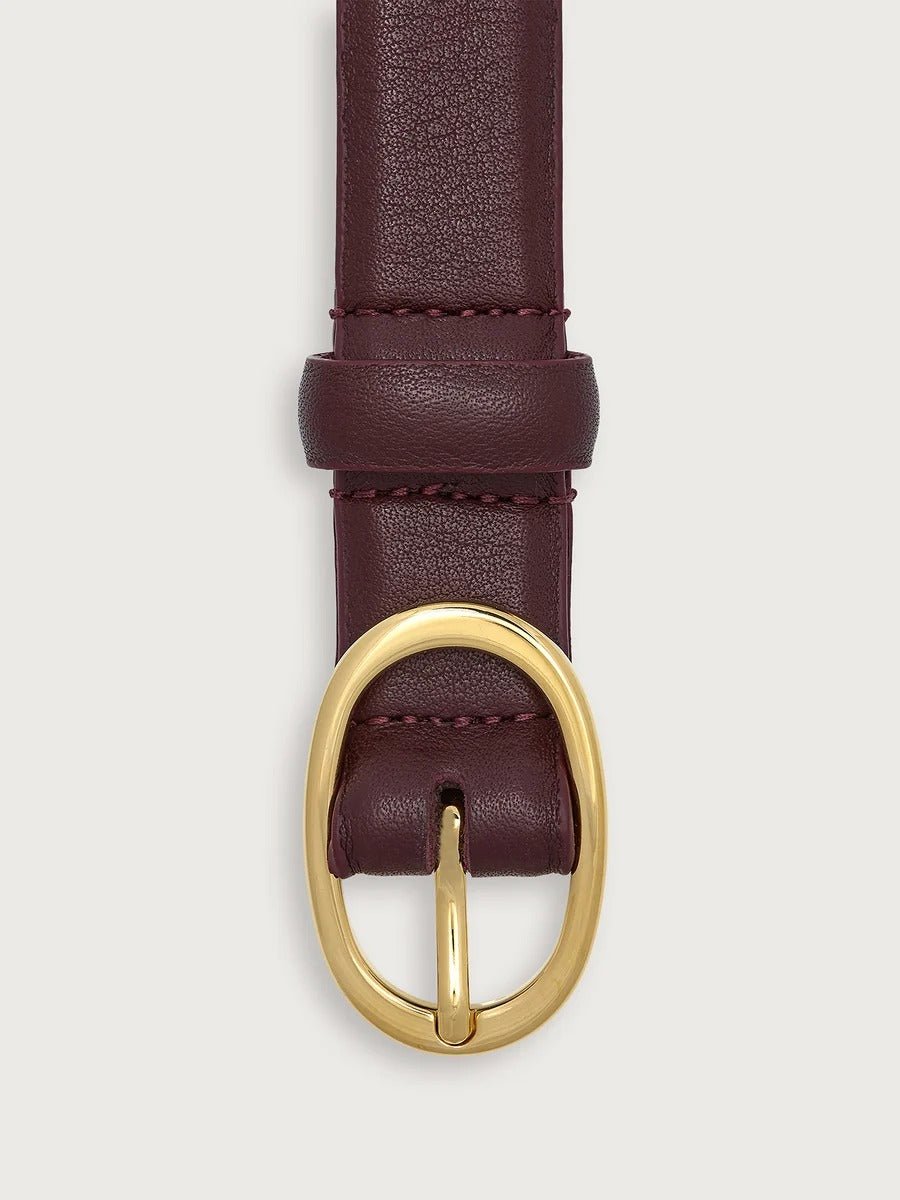 Young Ideas & Henmores -Luelle Leather Belt -Chocolate -S/M