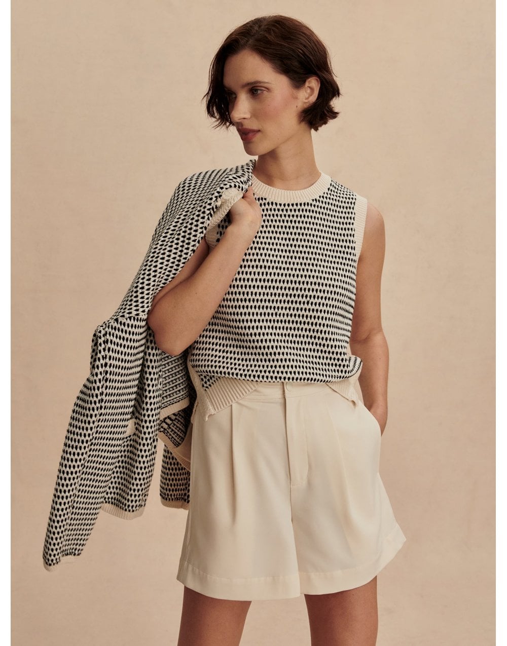 Young Ideas/Henmores - Mariya Easy Pleat Short - Ash Rose - XS