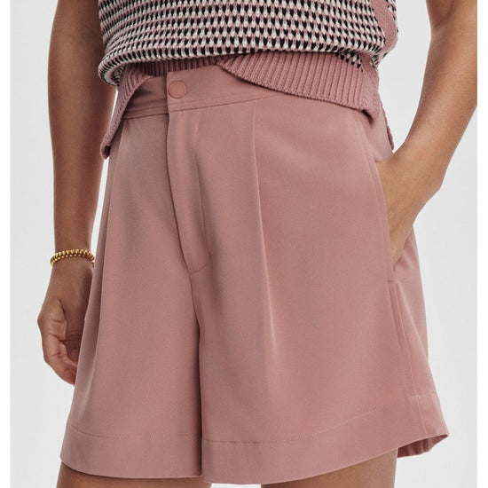 Young Ideas/Henmores - Mariya Easy Pleat Short - Ash Rose - XS