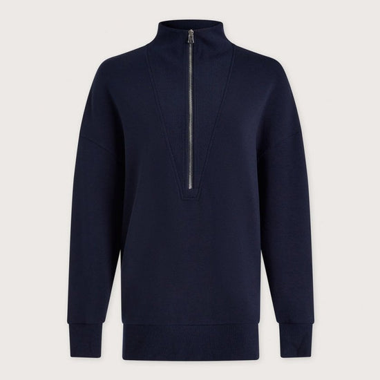 Young Ideas/Henmores - Masie Longline Sweat - Navy - XS