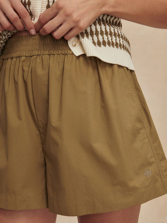 Young Ideas & Henmores - Morales Techno Short - Golden Olive - XS