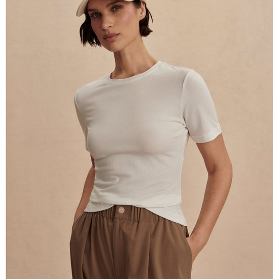 Young Ideas/Henmores - Regina Fitted T-Shirt - Taupe Marl - XS