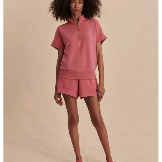 Young Ideas/Henmores - Ritchie Short Sleeve Sweat - Rapture Rose - XS