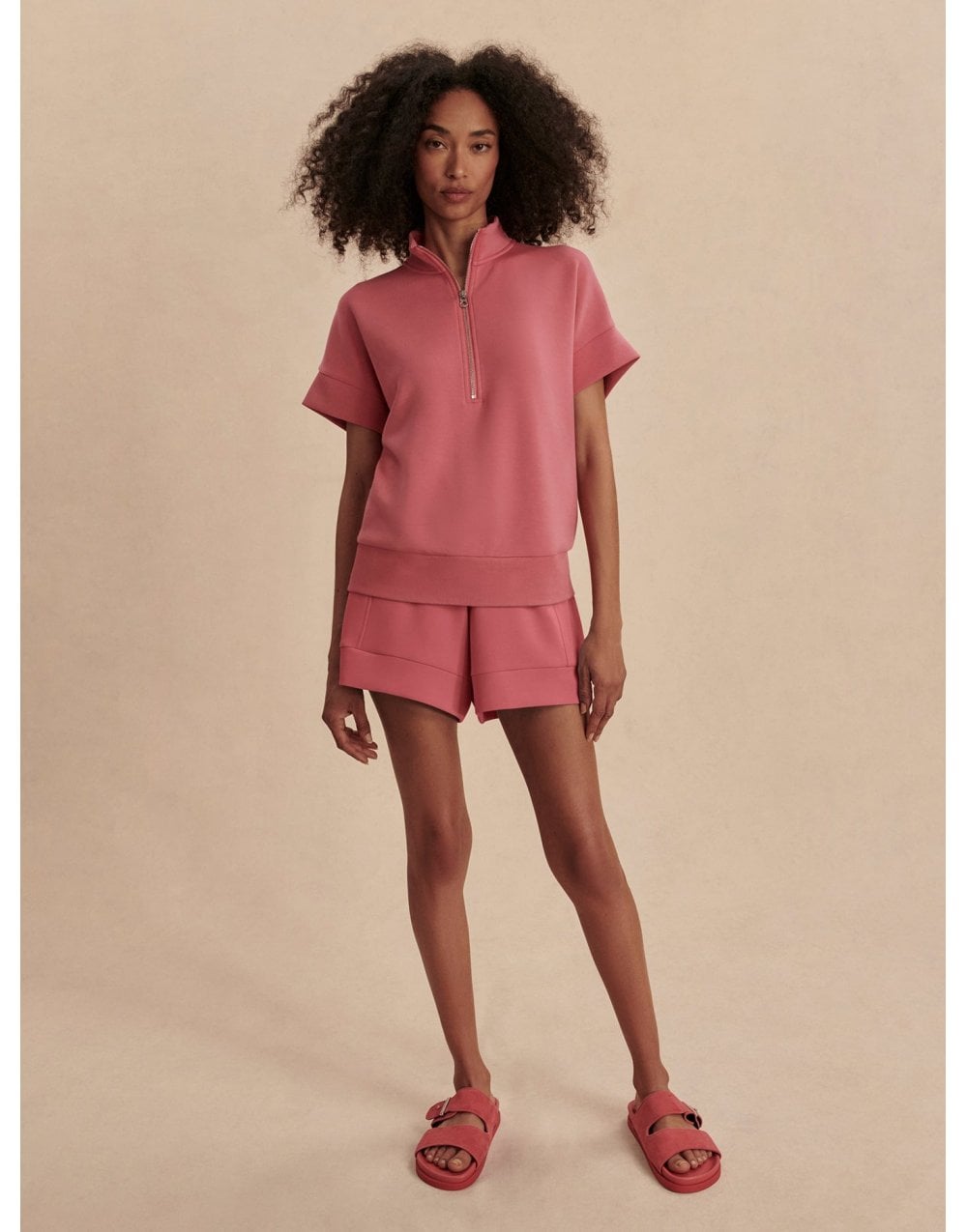 Young Ideas/Henmores - Ritchie Short Sleeve Sweat - Rapture Rose - XS