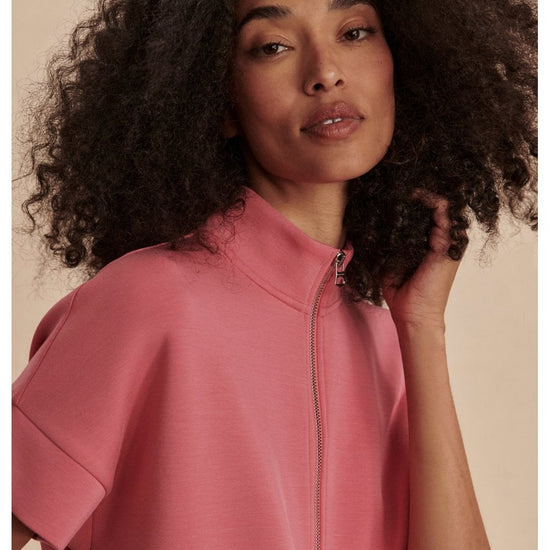 Young Ideas/Henmores - Ritchie Short Sleeve Sweat - Rapture Rose - XS