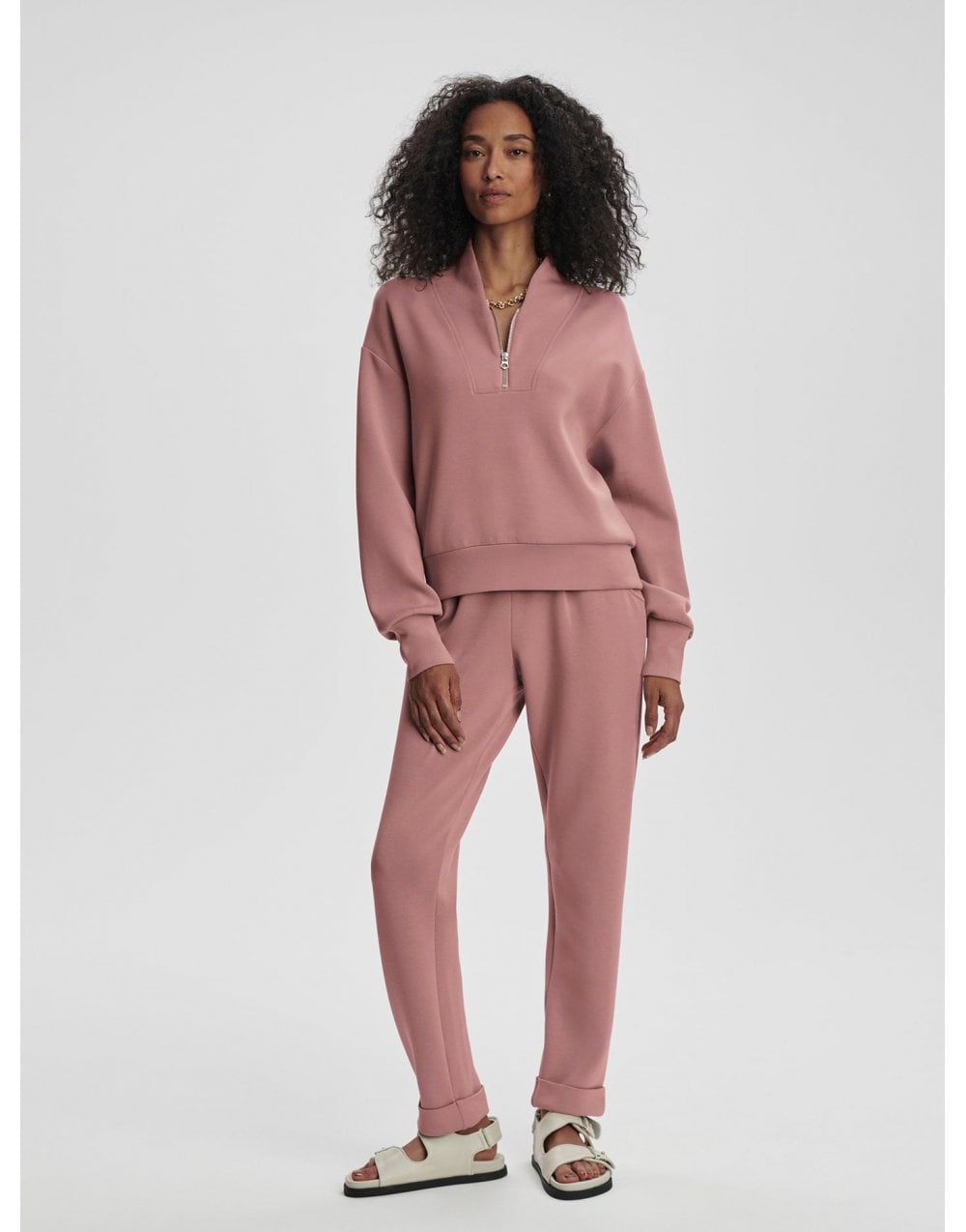 Young Ideas/Henmores - Rolled Cuff 28.5 Jogger - Ash Rose - XS