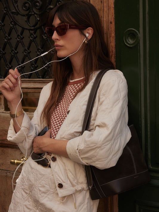 Young Ideas/Henmores - Saba Quilted Elasticated Bottom Jacket - Oat Milk - XS