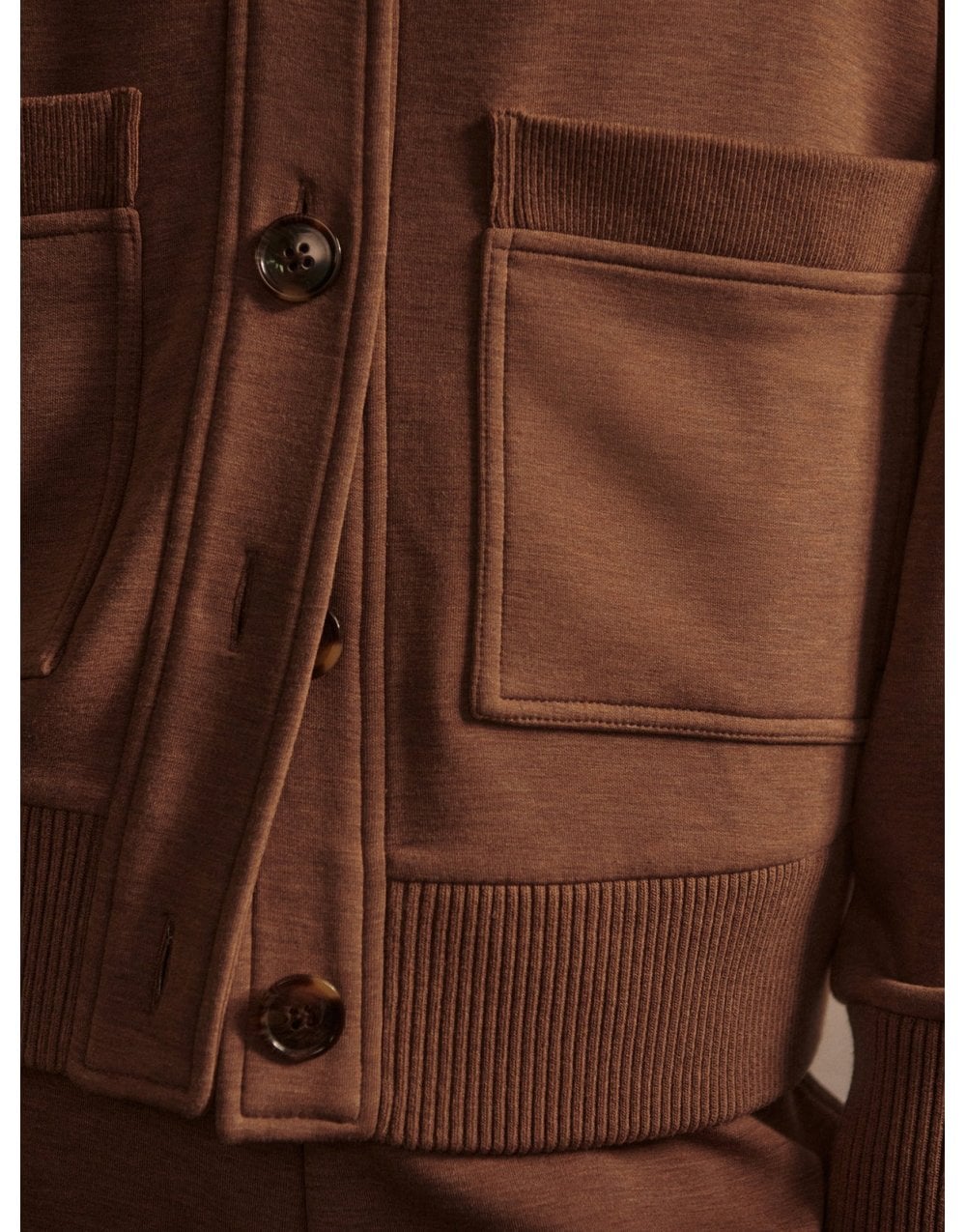 Young Ideas/Henmores - Sabrina Button Through Cardigan - Golden Bronze Marl - XS