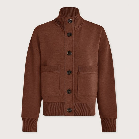 Young Ideas/Henmores - Sabrina Button Through Cardigan - Golden Bronze Marl - XS