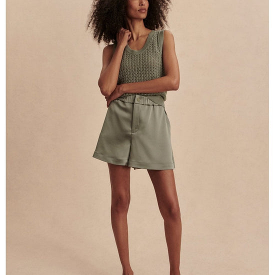 Young Ideas/Henmores - Sarka High Rise Shorts - Gravity Sage - XS