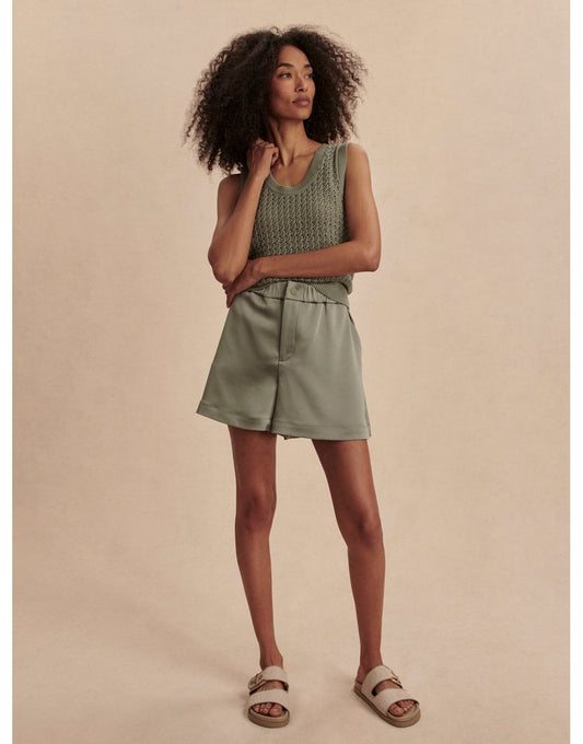 Young Ideas/Henmores - Sarka High Rise Shorts - Gravity Sage - XS