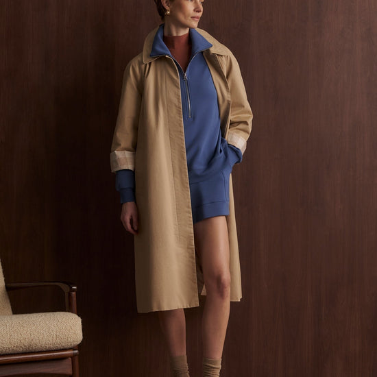 Young Ideas/Henmores - Selene Half Zip Sweat - Bijou Blue - XS