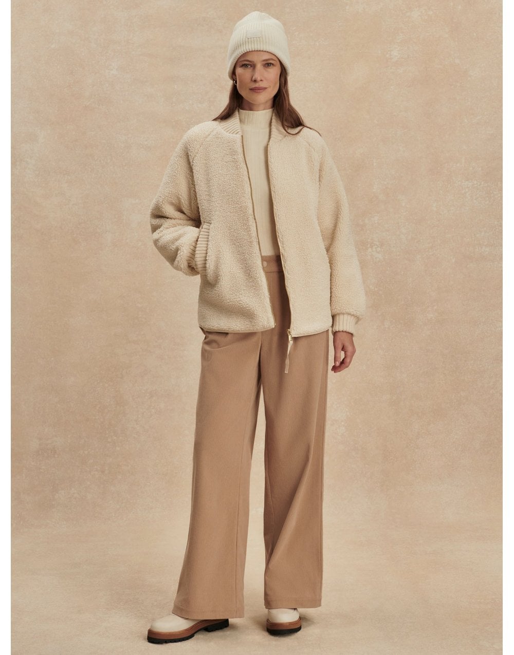 Young Ideas/Henmores - Serina Reversible Quilted Jacket - Sandshell - XS