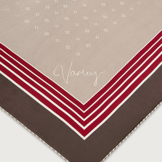 Young Ideas & Henmores -Silk Signature Scarf -Pristine / Golden Bronze -OS