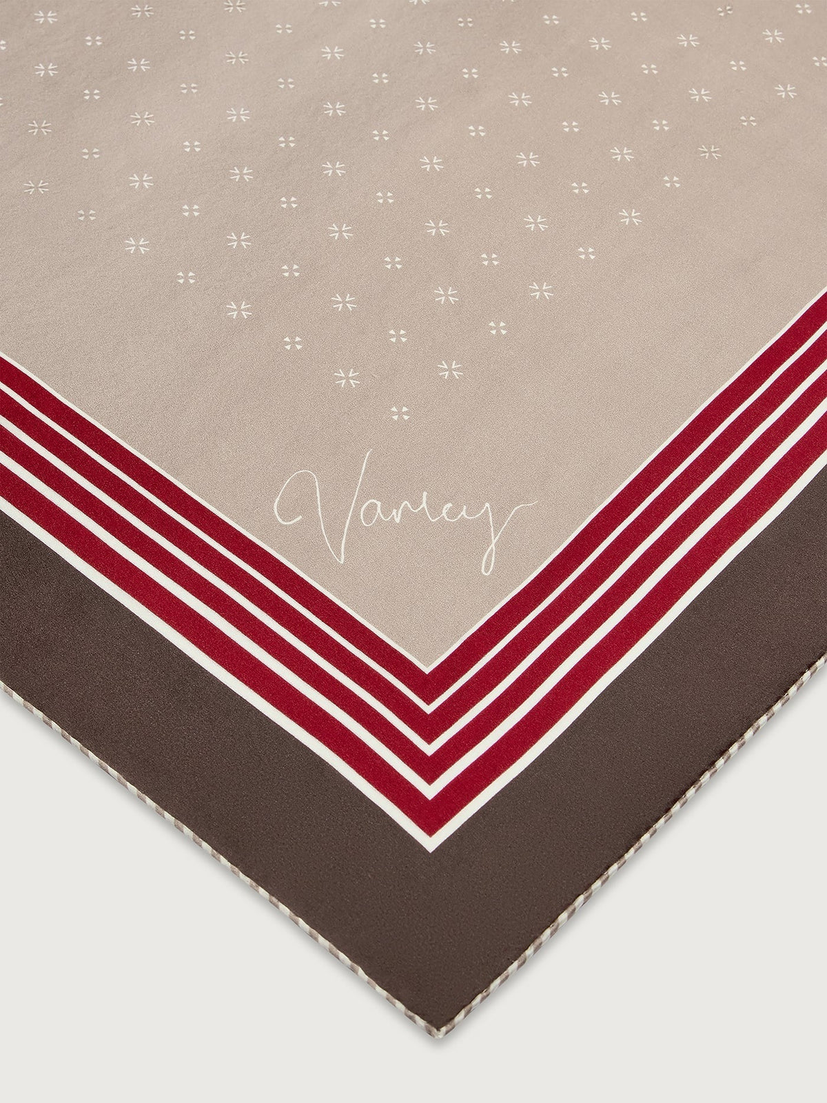Young Ideas & Henmores -Silk Signature Scarf -Pristine / Golden Bronze -OS