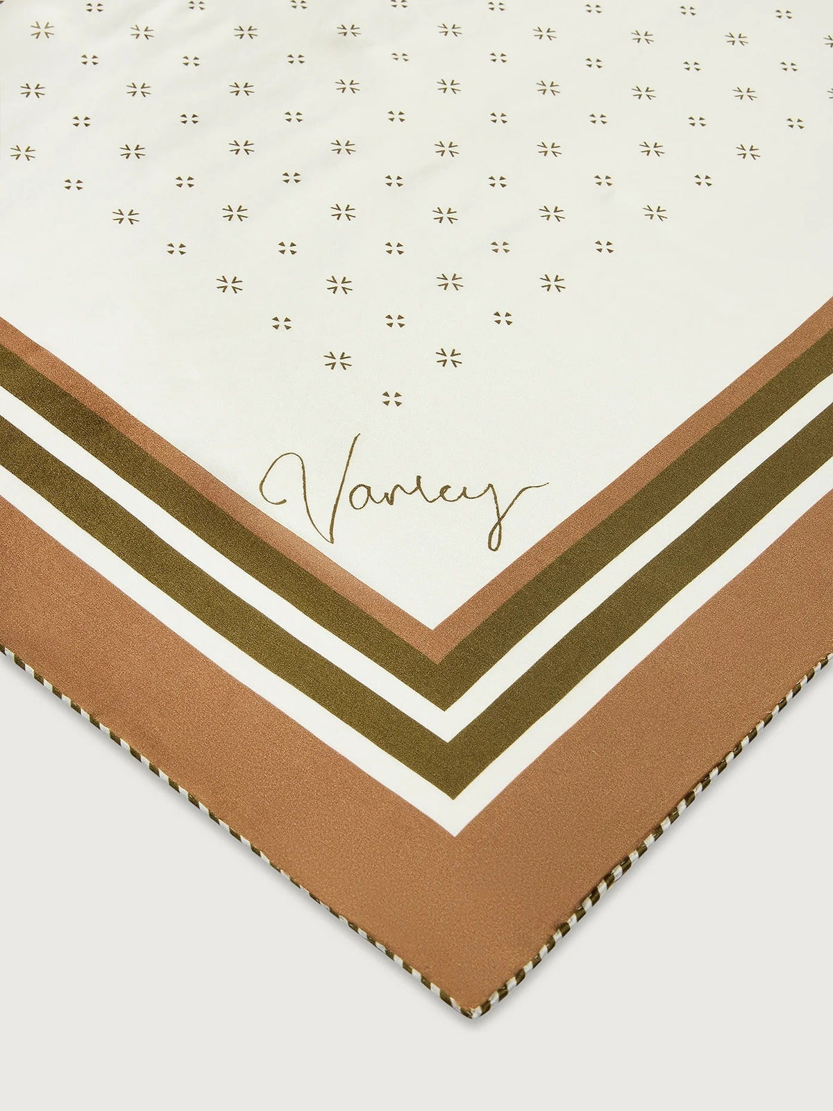 Young Ideas & Henmores -Silk Signature Scarf -Pristine / Golden Bronze -OS