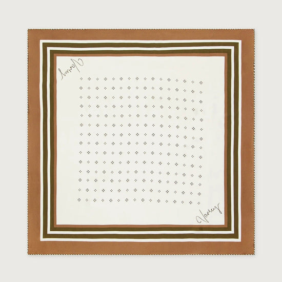 Young Ideas & Henmores -Silk Signature Scarf -Pristine / Golden Bronze -OS