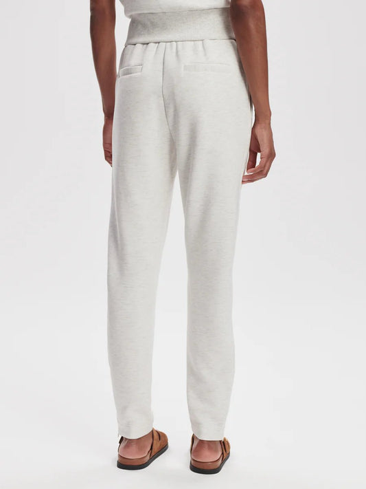 Young Ideas & Henmores -Slim Zip Hem 29.5 Jogger -Ivory Marl -XS