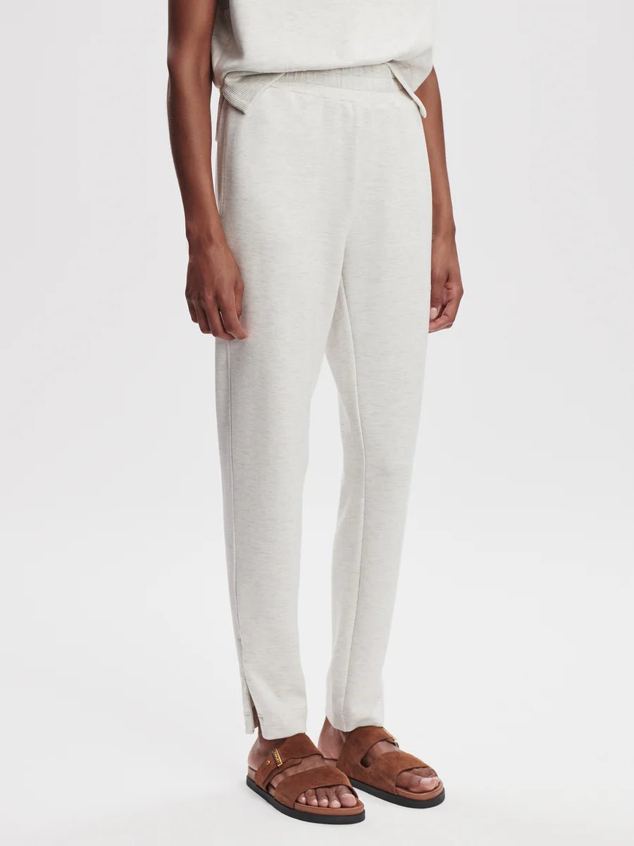 Young Ideas & Henmores -Slim Zip Hem 29.5 Jogger -Ivory Marl -XS