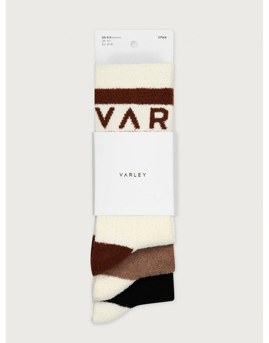 Young Ideas/Henmores - Spencer Logo Sock 3P - Acorn/Charcoal/Sand Marl - OS