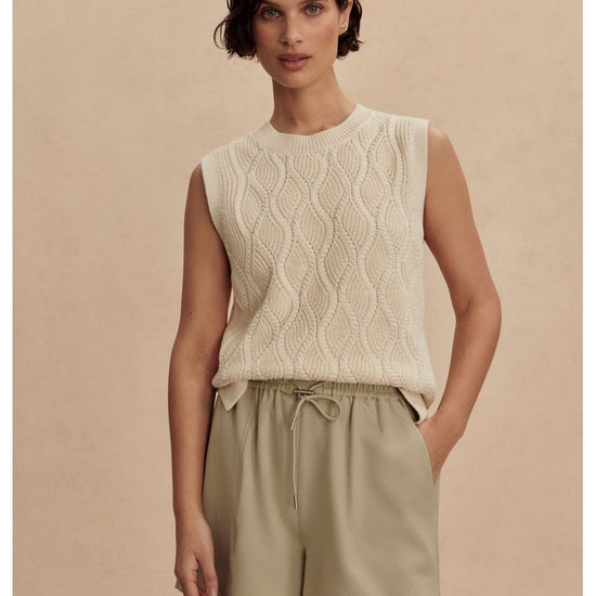 Young Ideas/Henmores - Teller Longline Knit Tank - Birch - XS