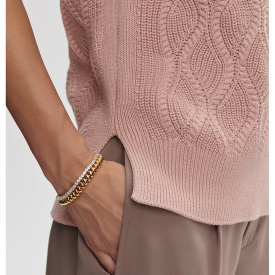 Young Ideas/Henmores - Teller Longline Knit Tank - Birch - XS