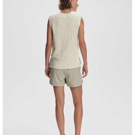 Young Ideas/Henmores - Teller Longline Knit Tank - Birch - XS