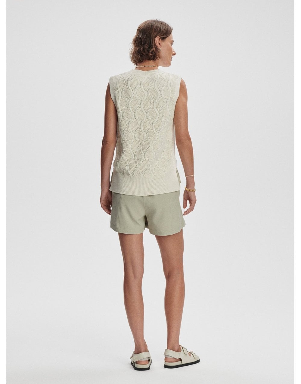 Young Ideas/Henmores - Teller Longline Knit Tank - Birch - XS