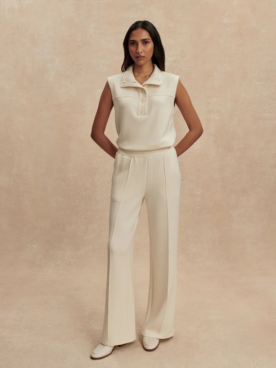 Young Ideas/Henmores - Wide Leg 30 Jogger - Taupe Marl - XS