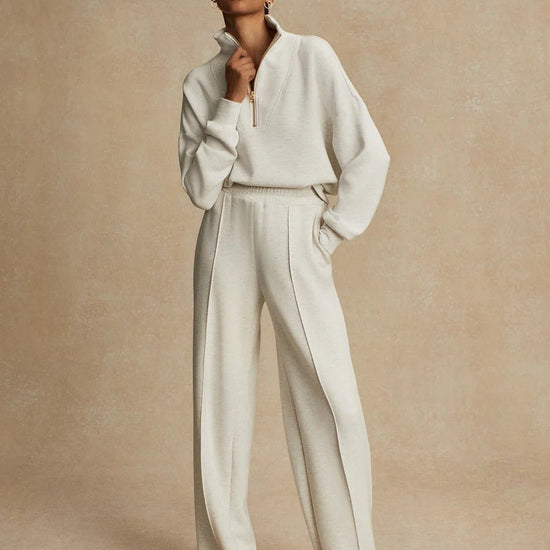 Young Ideas/Henmores - Wide Leg 30 Jogger - Taupe Marl - XS