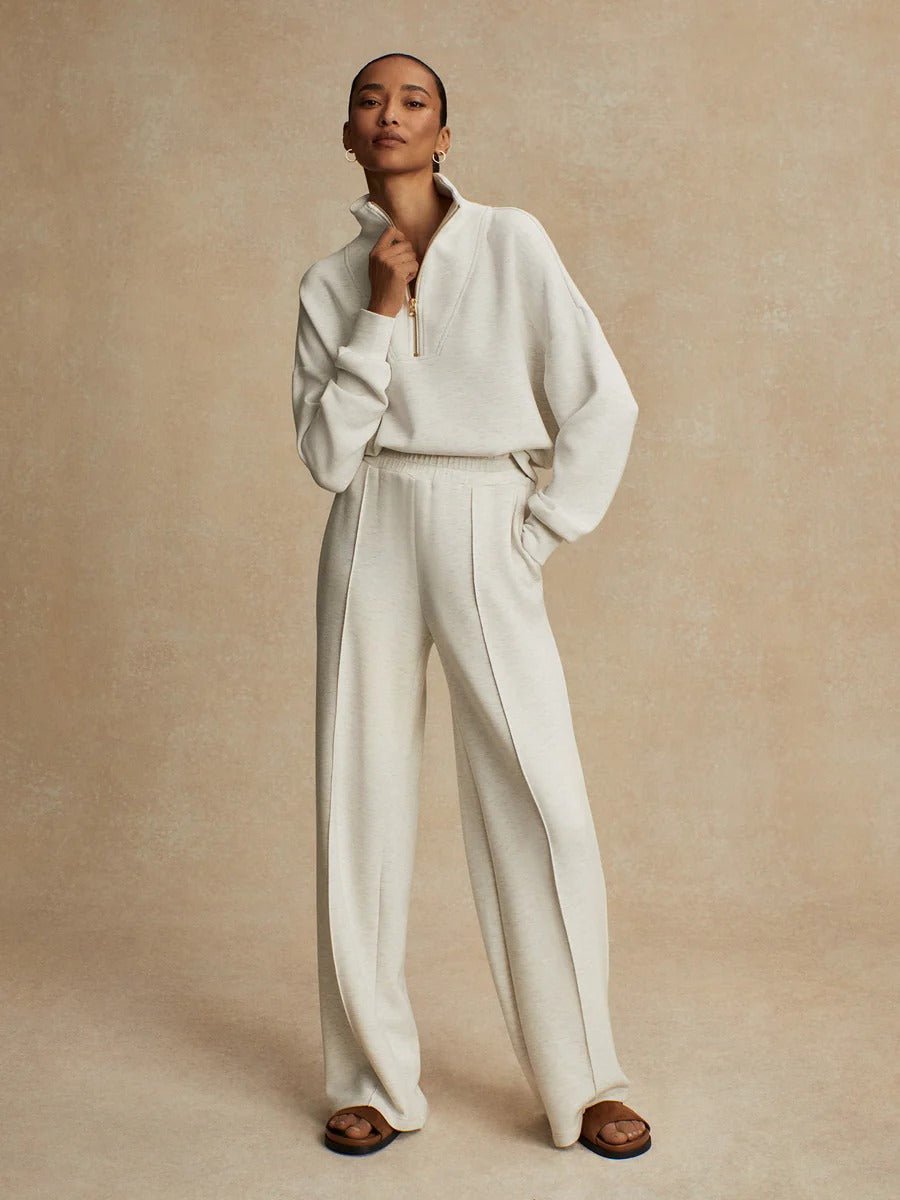 Young Ideas/Henmores - Wide Leg 30 Jogger - Taupe Marl - XS