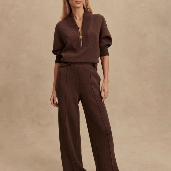Young Ideas/Henmores - Wide Leg 30 Jogger - Taupe Marl - XS
