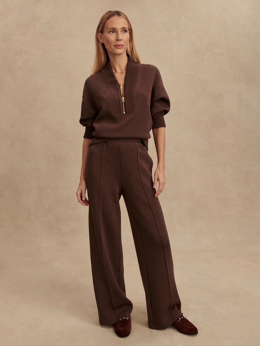 Young Ideas/Henmores - Wide Leg 30 Jogger - Taupe Marl - XS