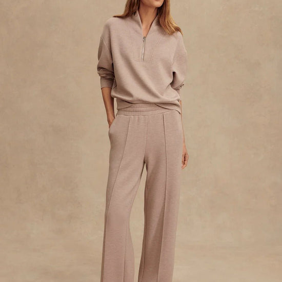 Young Ideas/Henmores - Wide Leg 30 Jogger - Taupe Marl - XS