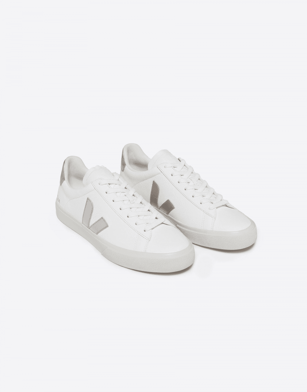 Young Ideas/Henmores - Campo ChromeFree Leather Trainers - Silver/White Leather - 3