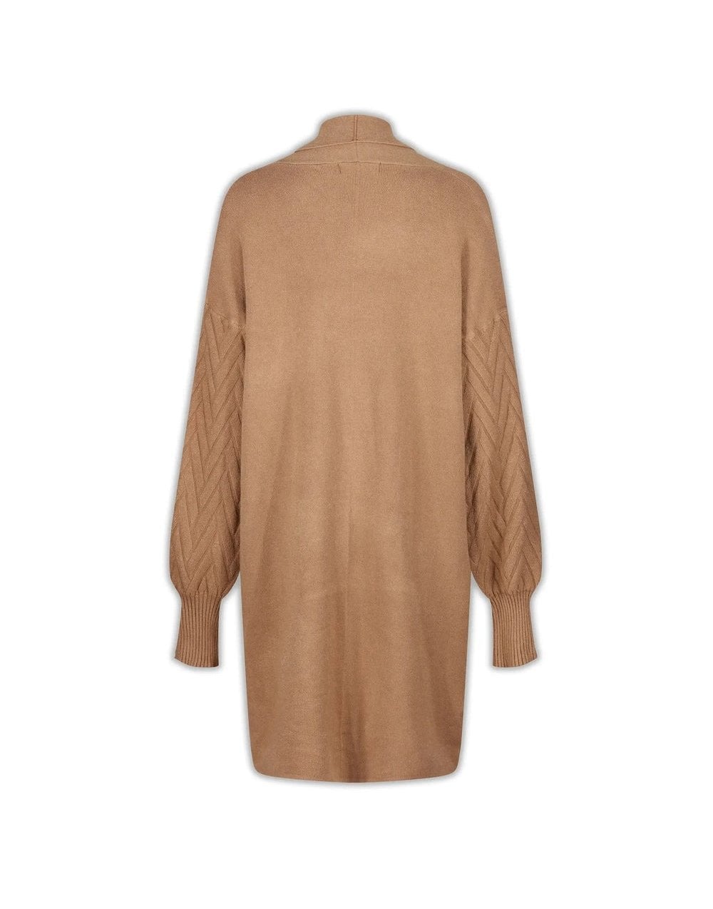 Young Ideas/Henmores - Cable Knit Cardigan with embellished sleeves - Camel - OS